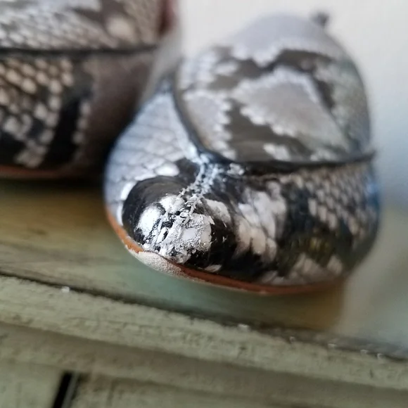 JEFFREY CAMPBELL VIONA LOAFER GREY SNAKE PRINT - Picture 12 of 15